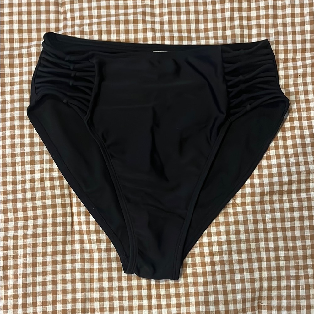 Black High-Waisted Bikini Bottoms